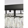 Elegant Lighting Monroe 1 - Light Flush Mount in  Black - 3 of 4