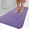 Non Slip Bathtub And Shower Mats 40x16 Extra Long Bath Tub Mat With Suction Cups & Drain Holes - Lux Decor Collection - 3 of 4
