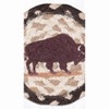 Earth Rugs Buffalo Printed Coaster – Rustic Farmhouse 5"x5" Square Drink Mat - 3 of 3