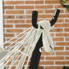 Vynxaria Patio Hammock Chair with Stand, Outdoor Hammock Swing Hanging Lounge Chair with Side Pocket and Headrest, Cream White - 4 of 4