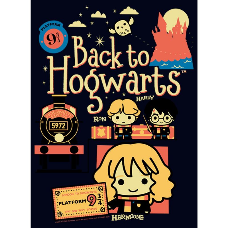 Girl's Harry Potter Back to Hogwarts Cartoon T-Shirt, 2 of 5