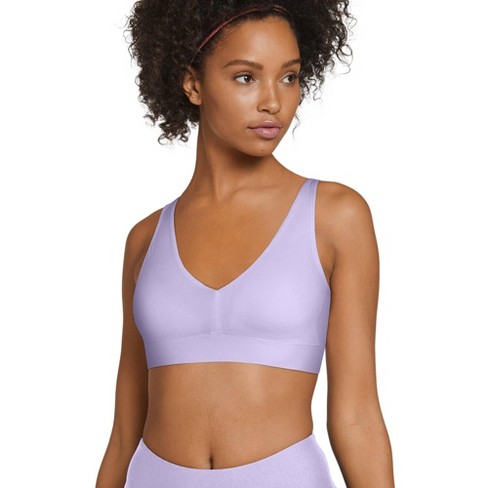 Jockey Women's Ecoseamfree Light Support Bralette Xl Digital Lavender :  Target