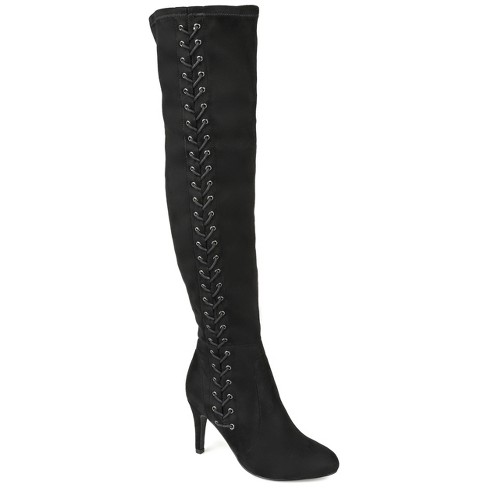 Tall lace up on sale boots wide calf