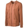 Sofra Women's Cotton Comfort Zip Up Hoodie Jersey Sweater - 2 of 3