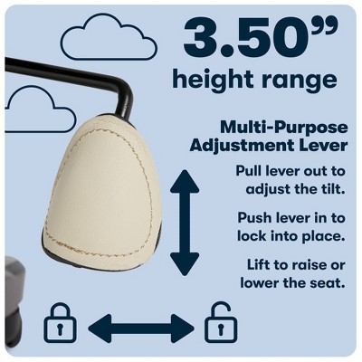 Ivory High Back Bonded Leather Executive Swivel Chair