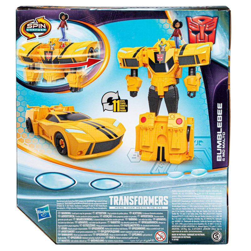 Transformers EarthSpark Spin Changer Bumblebee and Mo Malto, 6 of 11