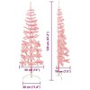 vidaXL Christmas Tree Decoration Slim Artificial Half Xmas Tree with Stand - 4 of 4