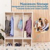 ECR4Kids Streamline 3-Section Toddler Coat Locker with Bench - 4 of 4