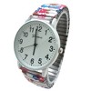 Olivia Pratt Big Dial Easy Reader Watch Abstract Elastic Stretch Band Wristwatch Women Watch - 2 of 3
