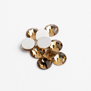 Crystal Lane DIY 288pc SS16 (4mm) Light Colorado Topaz Glass Round Flat Back Rhinestones - 1 of 4
