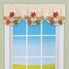 Collections Etc Harvest Maple Leaves Valance - 2 of 3