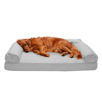 Furhaven Quilted Orthopedic Sofa Dog Bed - Jumbo, Iron Gray : Target