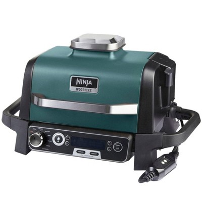 Ninja Woodfire Outdoor Grill and Smoker, Green - Factory Refurbished