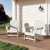 6-Pack Modern Adirondack Chairs – HDPE Poly Lumber, 380LB Capacity, Wooden Texture | Weatherproof for Outdoor Firepit, Patio & Deck - 3 of 3
