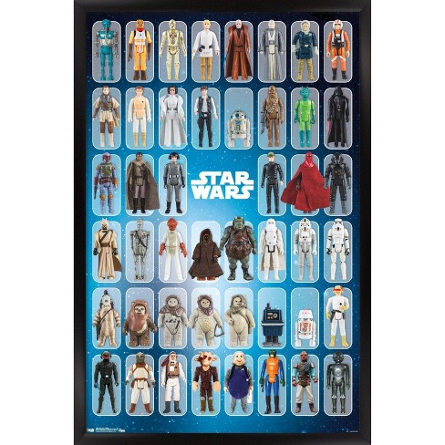 Trends International Star Wars: Saga - Figures Framed Wall Poster ...