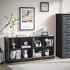 Farmhouse  Cube Bookshelf, Wood Display Cabinet Book Shelves for Bedroom,Living Room,Office - 3 of 4