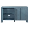 Okak Sideboard Buffet Cabinet, Accent Cabinet with 4 Doors and 4 Shelves, Storage Cabinet for Living Room, Entryway, Hallway, Office, Navy - 3 of 4