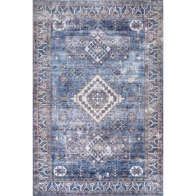 Nuloom Monika Distressed Aztec Medallion Indoor Area Rug
