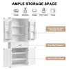 Bathroom Cabinet, Tall Storage Cabinet With Doors & Adjustable Shelf, Freestanding Storage Cabinet For Kitchen, Living Room, Laundry Room - 2 of 4
