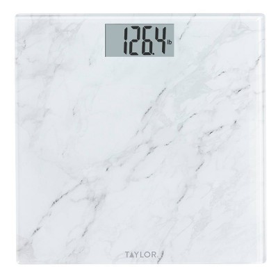 Taylor Precision Digital Glass Bathroom Scale, Clear