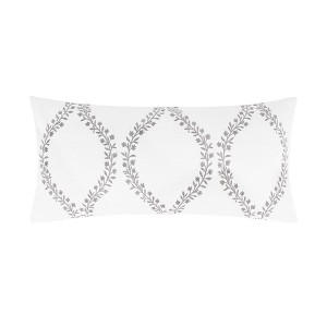 Filigree Floral Scroll Stitch Decorative Pillow - Levtex Home - 1 of 3