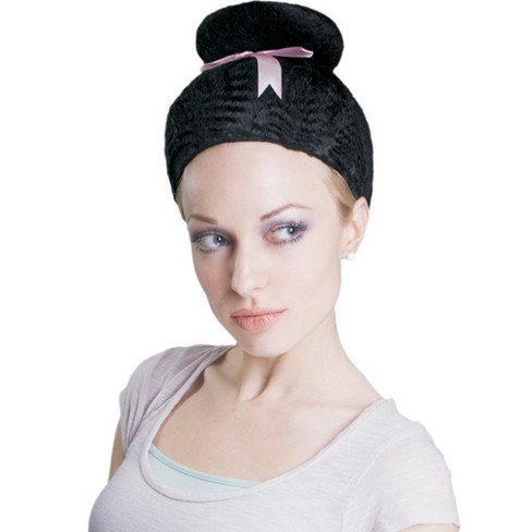 Black wig outlet with bun