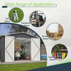 NicBex 10x10 FT Outdoor Storage Shed,Utility Metal Tool Storage with Lockable Doors for Backyard,Patio Lawn,Garden - 4 of 4