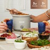 Crock-Pot Manual Design Series 3 Quart Slow Cooker with 3 Cook Settings, Removable Dishwasher and Oven Friendly Stoneware for Meal Prep, Woodgrain - 2 of 4