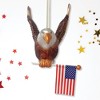 American Bald Eagle Patriotic Glass Ornament,  Christmas Decor| OrnamentallyYou - 4 of 4