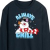 Men's - Frosty The Snowman - Christmas Long Sleeve Graphic T-Shirt - 2 of 4