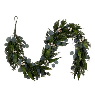 Vickerman Green Artificial Eucalyptus Berry Collection