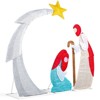 Karl Home Lighted 2D Nativity Scene Outdoor Christmas Decorations with 170 White LED Lights - 2 of 4