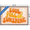 Trends International Hey Happy - Soul Full Of Sunshine Framed Wall Poster Prints - 3 of 4