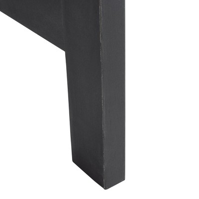 Fontana Black and Beige 4-Piece Acacia Wood Outdoor Set