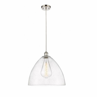 Bristol Glass - 1 Light Pendant In Industrial Style-18.75 Inches Tall and 16 Inches Wide