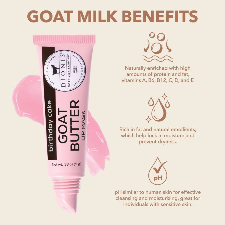 DIONIS GOAT MILK SKINCARE Goat Butter Lip Mask, 4 of 11