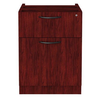 Alera Alera Valencia Series Hanging Pedestal File, Left/Right, 2-Drawers: Box/File, Legal/Letter, Mahogany, 15.63" x 20.5" x 19.25"