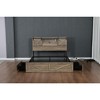 ORRD Queen Farmhouse Bed Frame with LED Lights, Charging Station & Storage Drawers, Rustic Wood Platform Bed with Barn Door Headboard - 2 of 4
