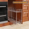 LOVMOR Pull Out Spice Rack for Narrow Cabinet (5?" W X 21" D),2 Tier Slide Out Cabinet Organizer and Pull Out Shelves Under - 4 of 4