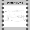 Amazonia Vista Teak/Cast Aluminum Outdoor Patio Loveseat Sofa - 3 of 4