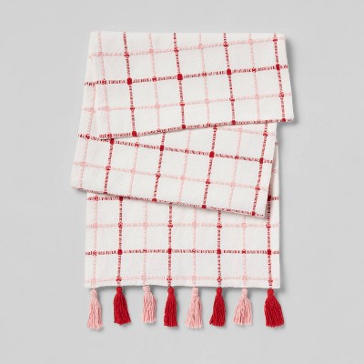 108" x 14" Cotton Spruced Up Plaid Table Runner - Threshold™