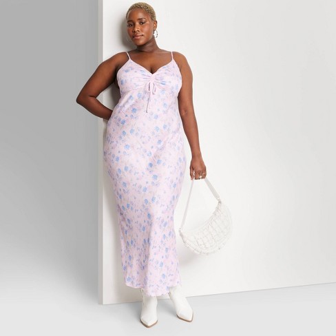 Women's Woven Slip Dress - Wild Fable Multi Striped Size Medium