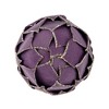 Northlight 7" Purple Flower Glitter Petal Shatterproof Ball Christmas Ornament - 4 of 4