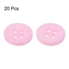 Unique Bargains Sewing Resin Round Flat 4-Hole Replacement Craft Buttons 20 Pcs - 3 of 4