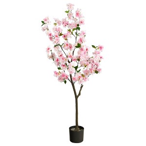 Nearly Natural 5’ Cherry Blossom Artificial Tree - 1 of 1