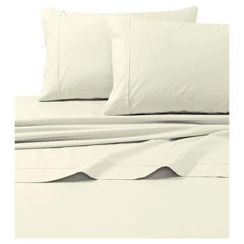 Cotton Percale Solid Sheet Set 300 Thread Count - Tribeca Living®