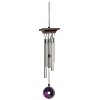 Woodstock Wind Chimes Signature Collection  Woodstock Amethyst Chime  Silver Wind Chime - 3 of 4