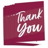 Big Dot of Happiness Burgundy Elegantly Simple - Guest Party Favors Thank You Cards (8 count) - 2 of 4