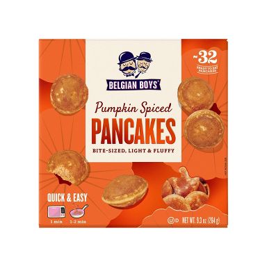 Belgian Boys Bite Sized Pumpkin Spice Pancakes - 9.3oz/32ct