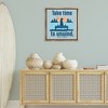 Stupell Industries Take Time to Unwind Black Framed Floater Canvas Wall Art - 2 of 4